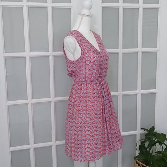 Rebecca Taylor Sleeveless Amanda V-Neck Dress - Picture 4 of 16